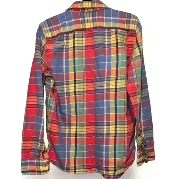 Lauren Jeans Co LRL- multi-colored plaid button down- Women’s Small - Picture 2 of 4
